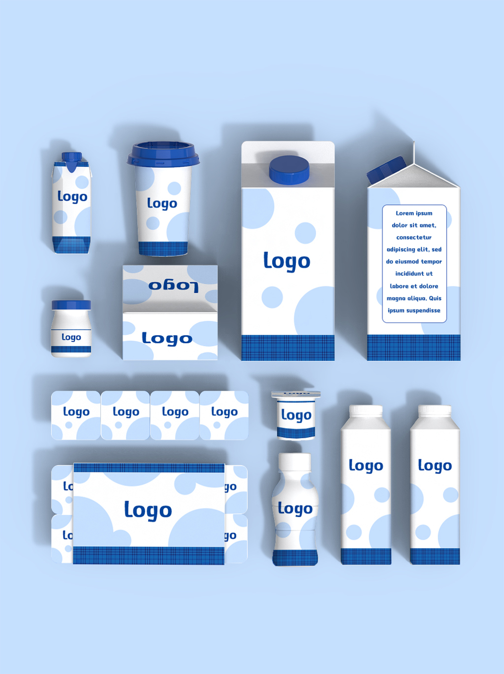 奶制品包装VI样机 设计与制品创新的艺术融合